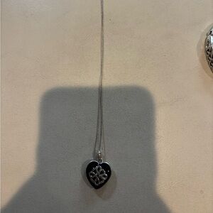Elegant Black Heart Pendant Necklace